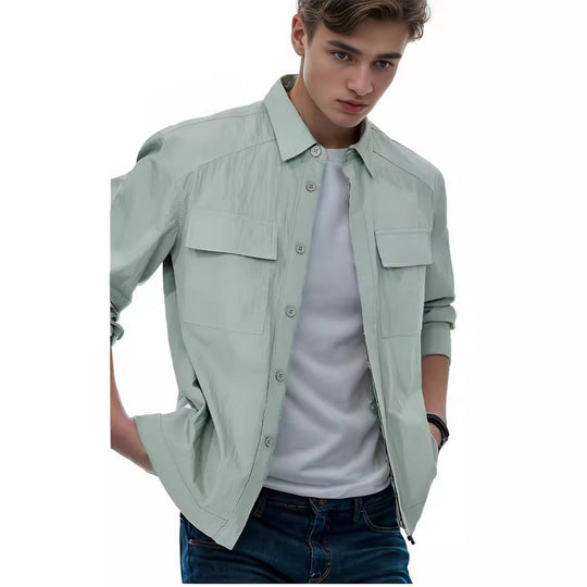Herren strapazierfähige Utility-Jacke mit praktischen Taschen EB