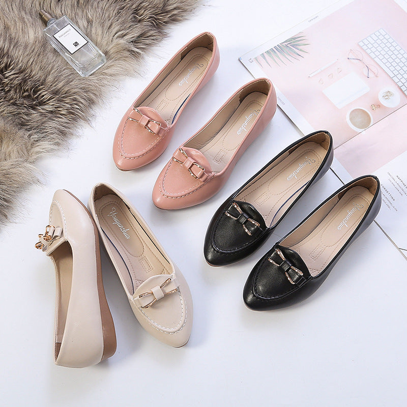 Damen Ballerinas mit dekorativem Schleifen-Akzent und elegantem Design EB