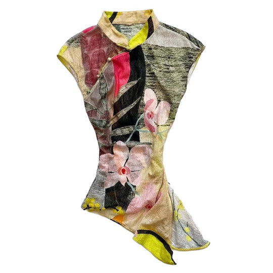 Damen Elegantes Blusenshirt mit floralem Design EB