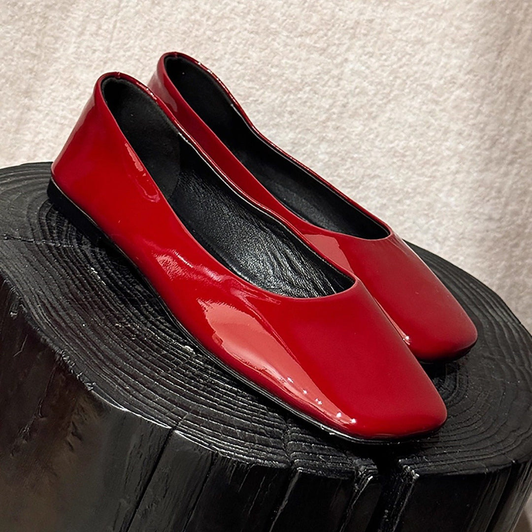 Damen Ballerinas mit elegantem quadratischen Zehenbereich und komfortabler Innensohle EB