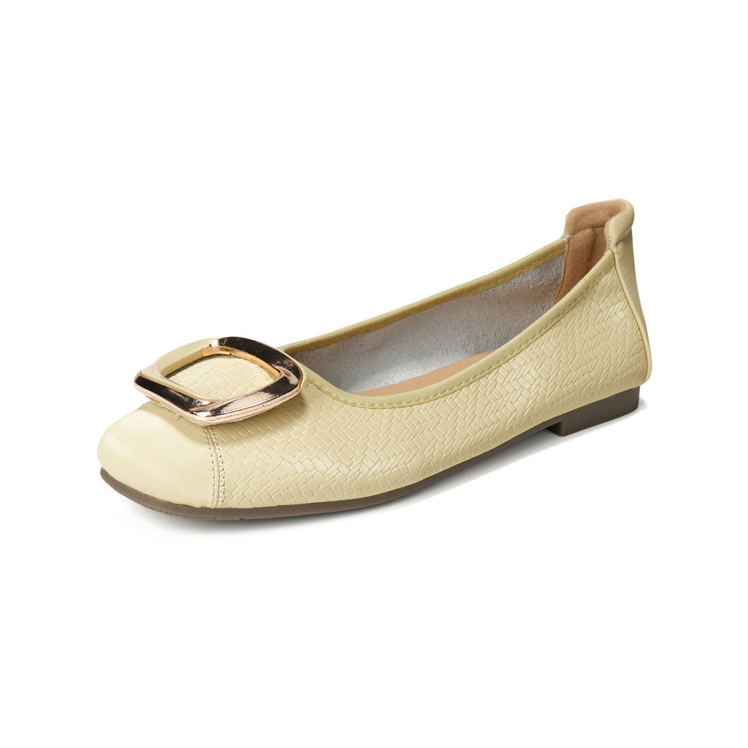 Damen Ballerinas mit eleganter Schnallenakzent EB