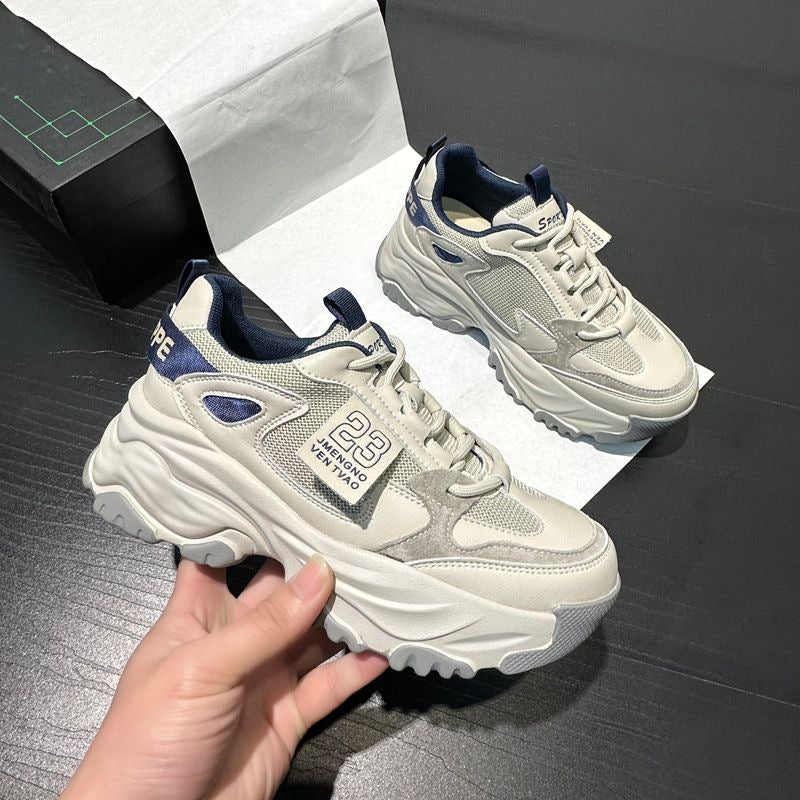 Damen Sportliche Chunky Sneakers mit atmungsaktiver Konstruktion und rutschfester Sohle EB