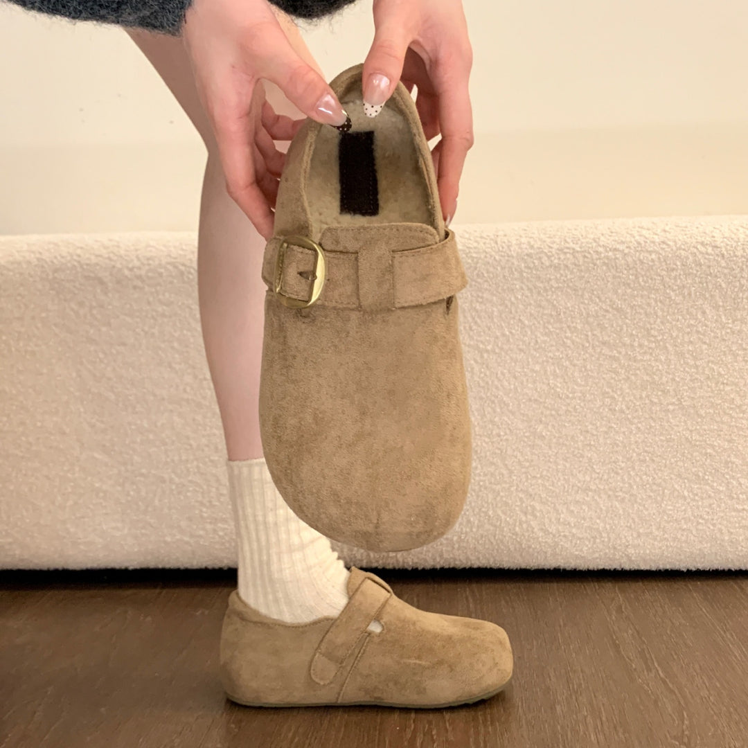 Damen Clogs mit weich gepolstertem Innenfutter und verstellbarem Riemen EB