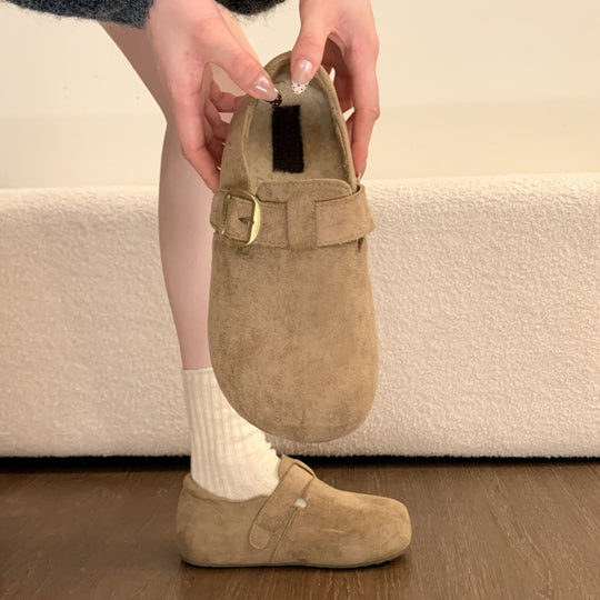 Damen Clogs mit weich gepolstertem Innenfutter und verstellbarem Riemen EB