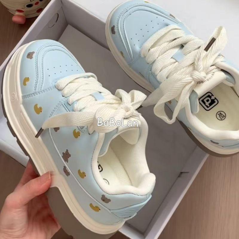 Damen Sneaker mit tierischen Motiven und bequemer Dämpfung EB