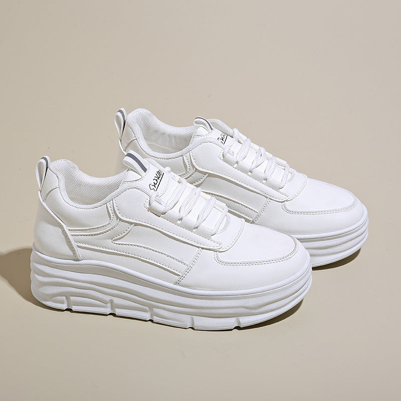 Damen Komfortable Plateau-Sneakers mit atmungsaktivem Obermaterial EB