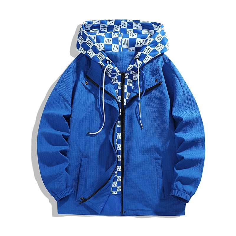 Damen leichte Funktionsjacke mit verstellbarer Kapuze und atmungsaktivem Innenfutter EB