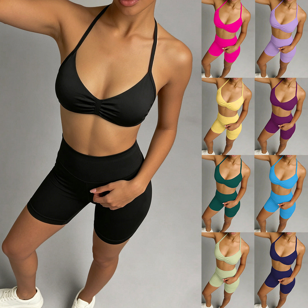 Damen Sportliches Bikini-Set mit hochelastischem Material und verstellbaren Trägern EB
