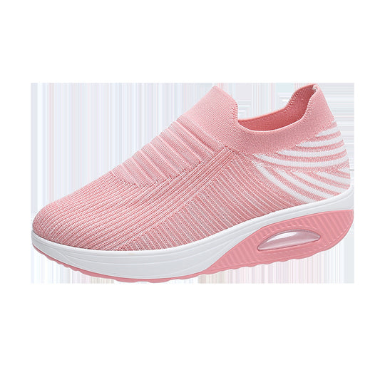 Damen Atmungsaktive Slip-On Sneakers mit dämpfendem Fußbett EB