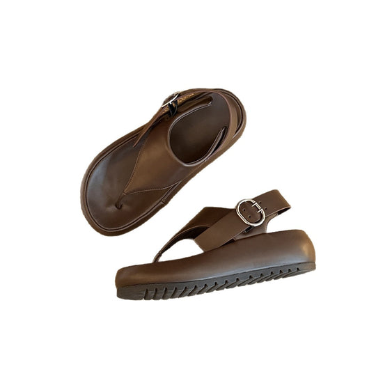 Damen Elegante Sandalen mit verstellbarem Riemen und ergonomischem Fußbett EB