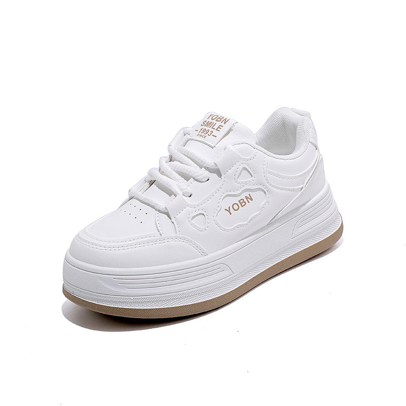 Damen Komfortable Sneaker mit dicker Laufsohle und modischem Design EB