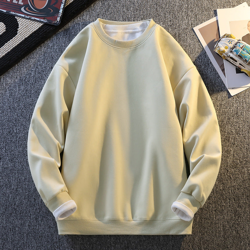 Damen Komfortabler Sweatshirt mit kontrastierenden Ärmeln EB