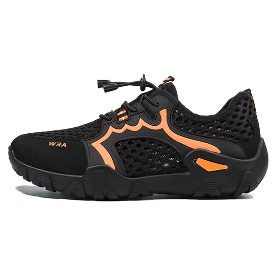 Damen Multifunktionale Mesh-Sneaker mit elastischem Schnürsystem und rutschfester Sohle EB