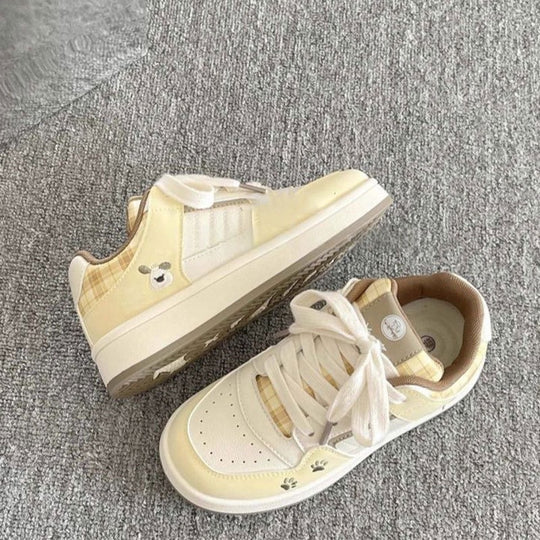 Damen Sportliche Sneaker mit verspieltem Tierdesign EB