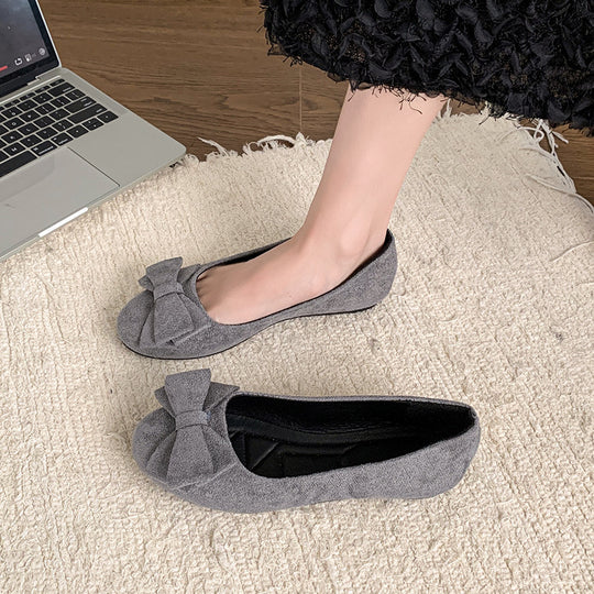 Damen Ballerinas mit modischem Schleifendetail EB