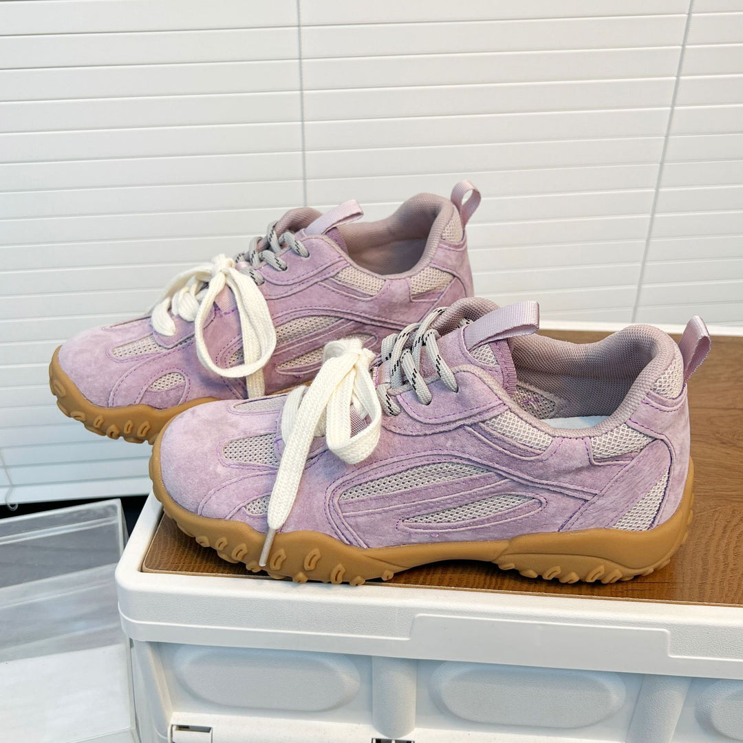 Damen Sportliche Sneakers mit atmungsaktivem Mesh und rutschfester Sohle EB