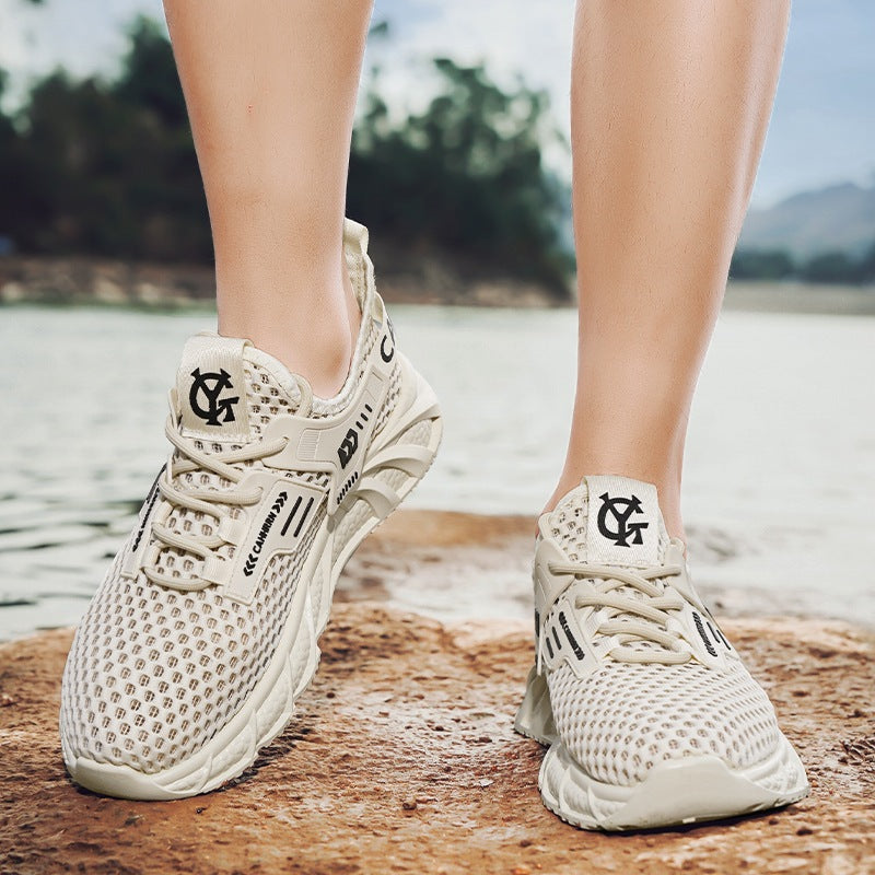 Damen atmungsaktive Sport Sneakers mit innovativer Sohlenstruktur EB