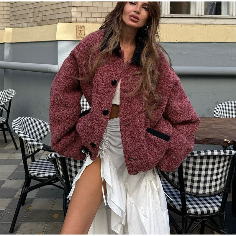 Damen oversized Wolljacke EB