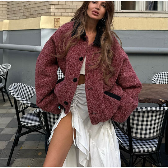 Damen oversized Wolljacke EB