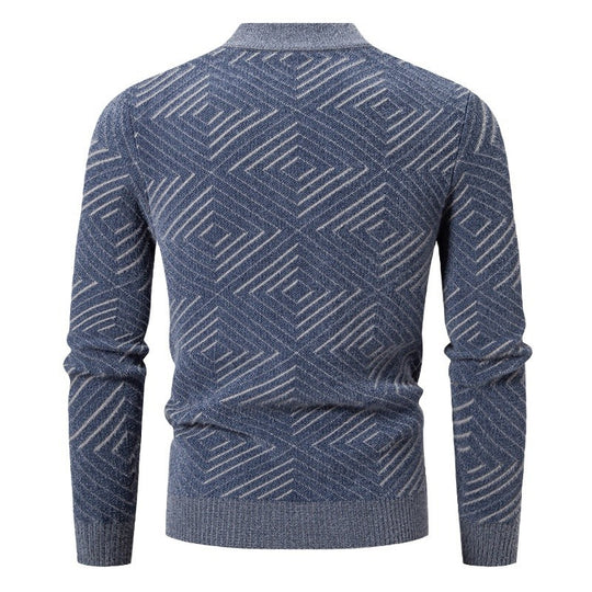 Herren eleganter Pullover mit Strukturmuster EB