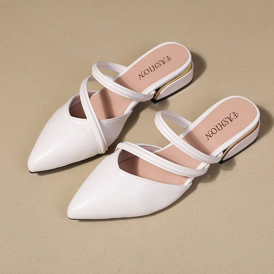 Damen elegante Slingback-Pumps mit geschwungenem Riemendesign EB