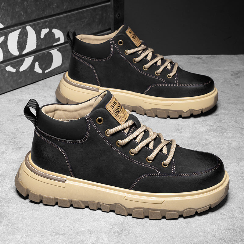 Damen Robuste High-Top Sneakers mit rutschfester Sohle und atmungsaktivem Obermaterial EB