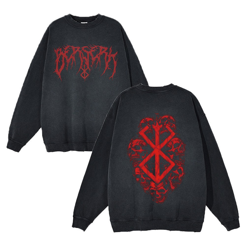 Damen Sweatshirt mit einzigartigem gothischem Motiv EB
