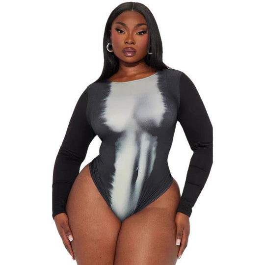 Damen Langarm Bodysuit EB