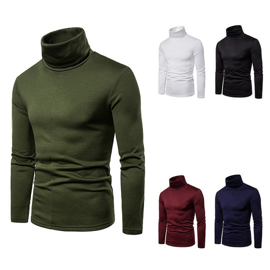 Herren Rollkragenpullover aus weichem Strickmaterial EB