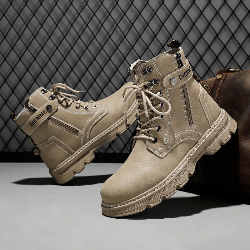 Damen Komfortable Stiefel mit seitlichem Reißverschluss und robuster Sohle EB