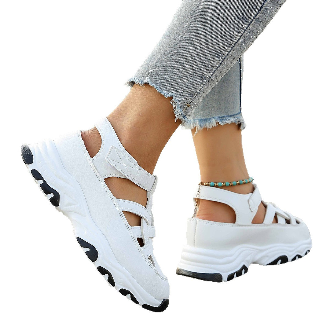 Damen Sneaker Sandalen mit komfortablem Riemendesign und atmungsaktiver Oberflächenstruktur EB