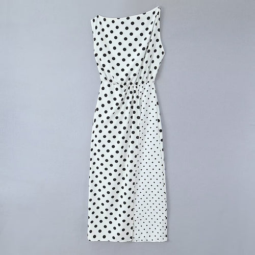 Damen Maxikleid mit trendigem Polka-Dot-Muster EB