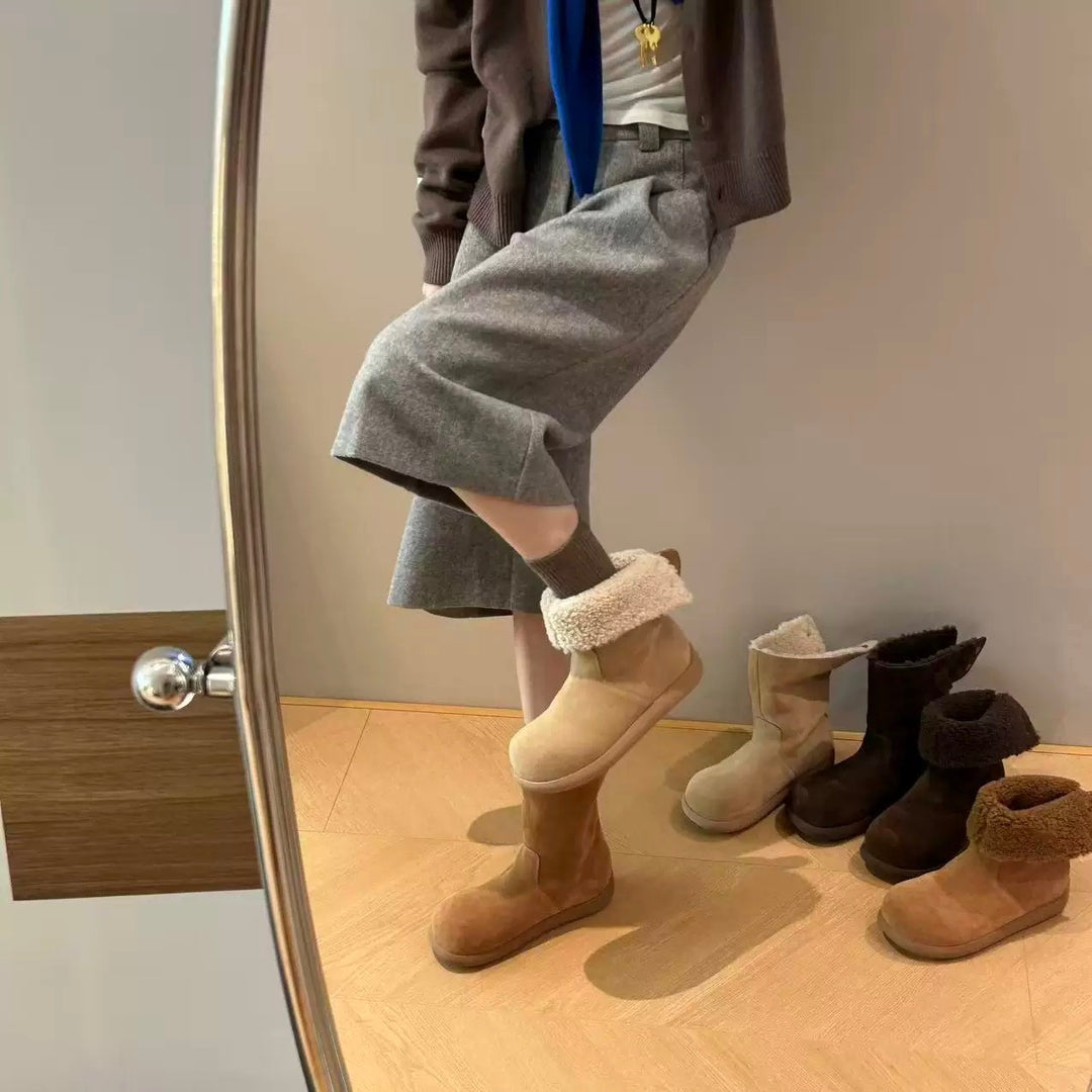 Damen Komfortable Winterboots mit weich gefüttertem Innenbereich EB