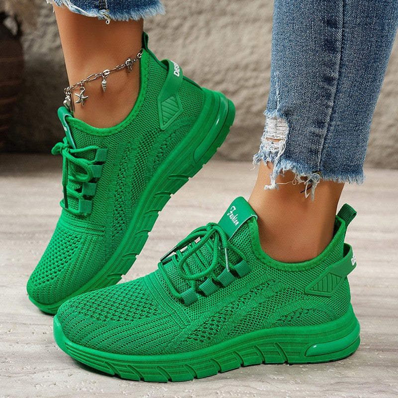 Damen Sportliche und atmungsaktive Sneakers mit rutschfester Sohle EB