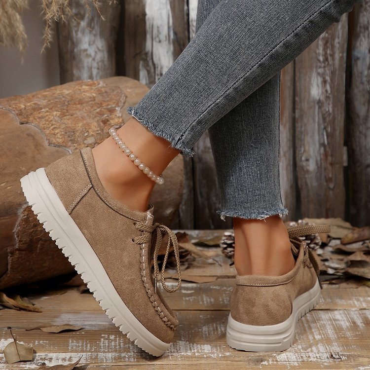 Damen Mokassins mit weichem Wildleder und rutschfester Sohle EB
