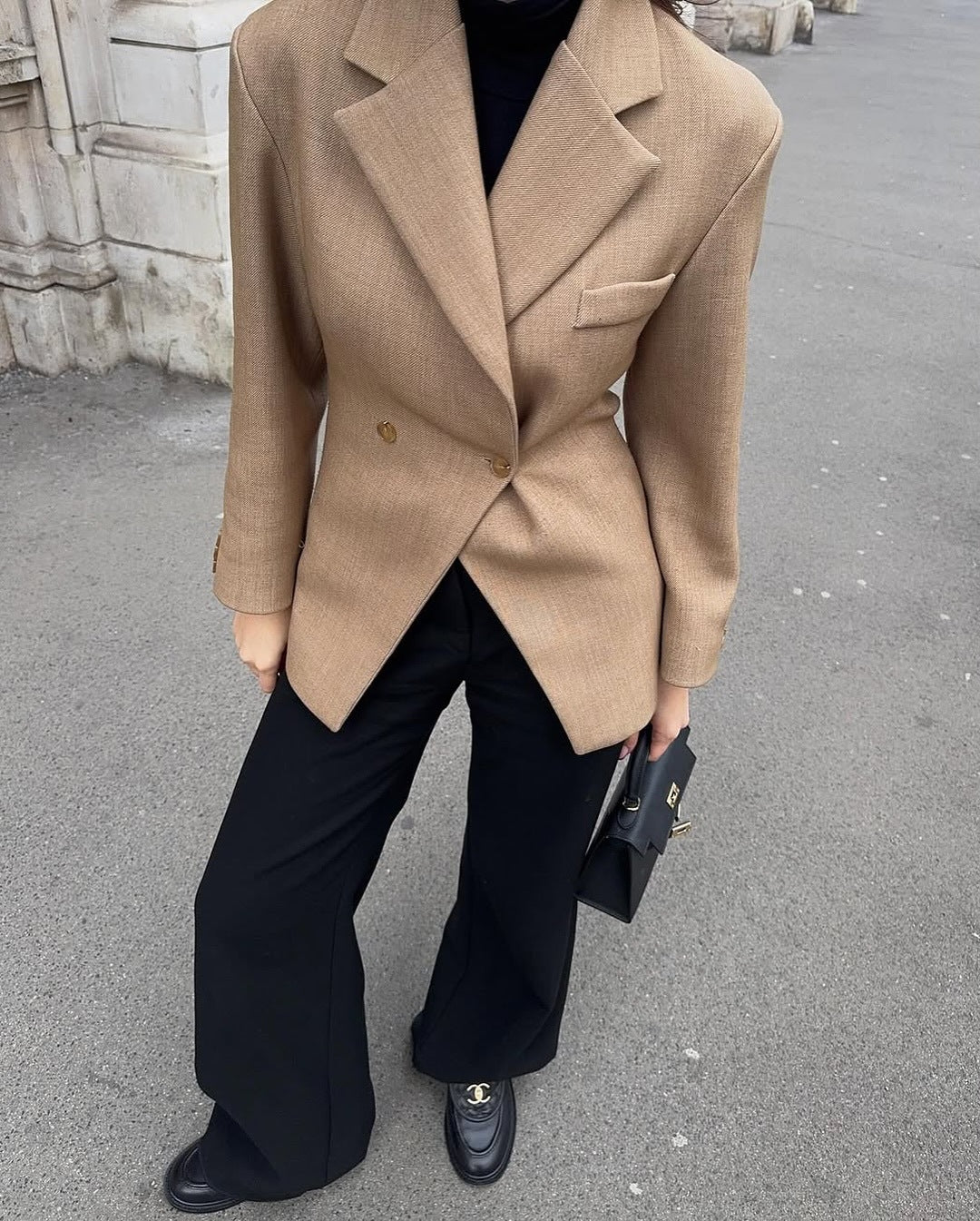 Damen Eleganter Zweireiher Blazer im modernen Schnitt EB