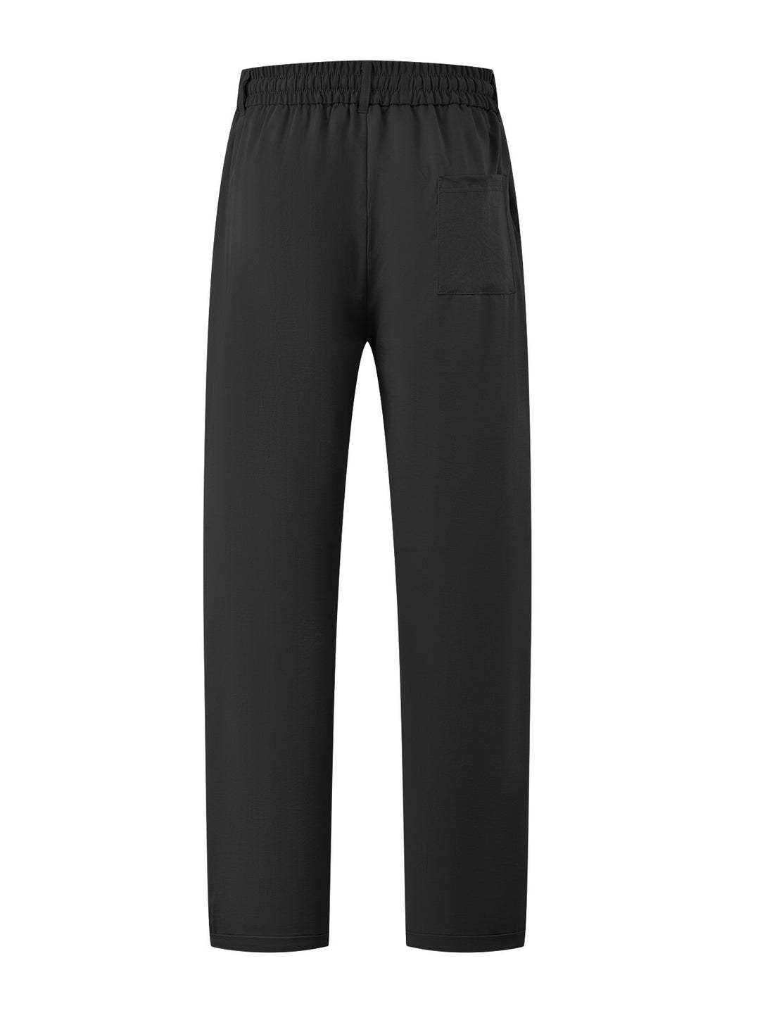 Damen Leichte Relaxhose mit elastischem Bund, geradem Schnitt & aufgesetzter Gesäßtasche EB