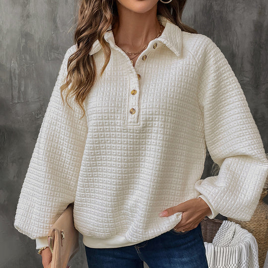 Damen Kuscheliger Waffel-Pullover EB
