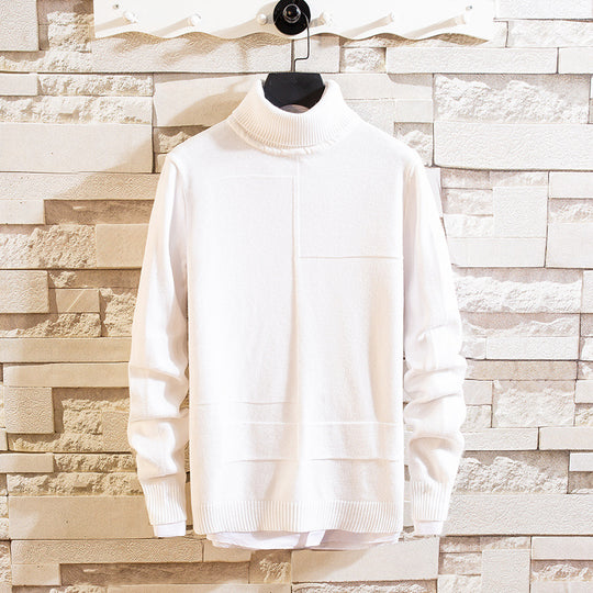 Damen Pullover mit hohem Kragen und Taschen EB