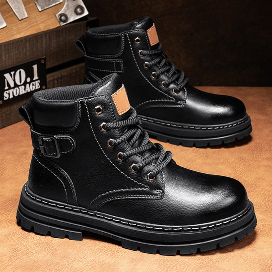 Damen Robuste Schnürboots aus strapazierfähigem Kunstleder EB