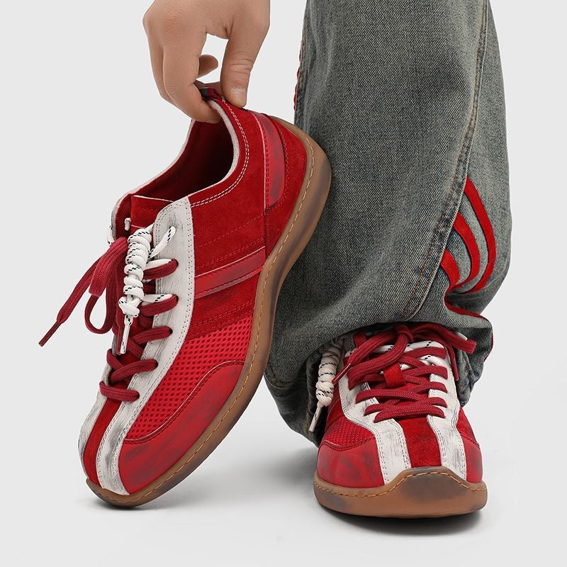 Damen Sportliche Sneaker mit atmungsaktiven Elementen und individueller Schnürung EB