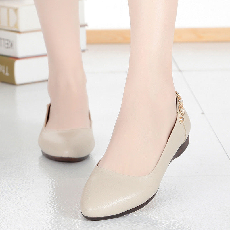 Damen Ballerinas mit modischem Schmuckdetail und komfortablem Fußbett EB