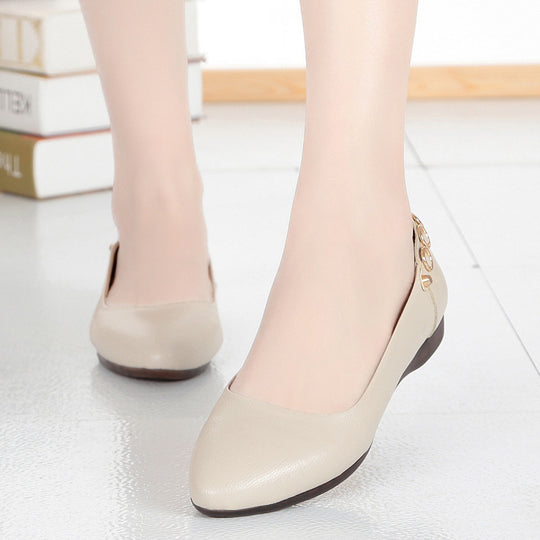 Damen Ballerinas mit modischem Schmuckdetail und komfortablem Fußbett EB