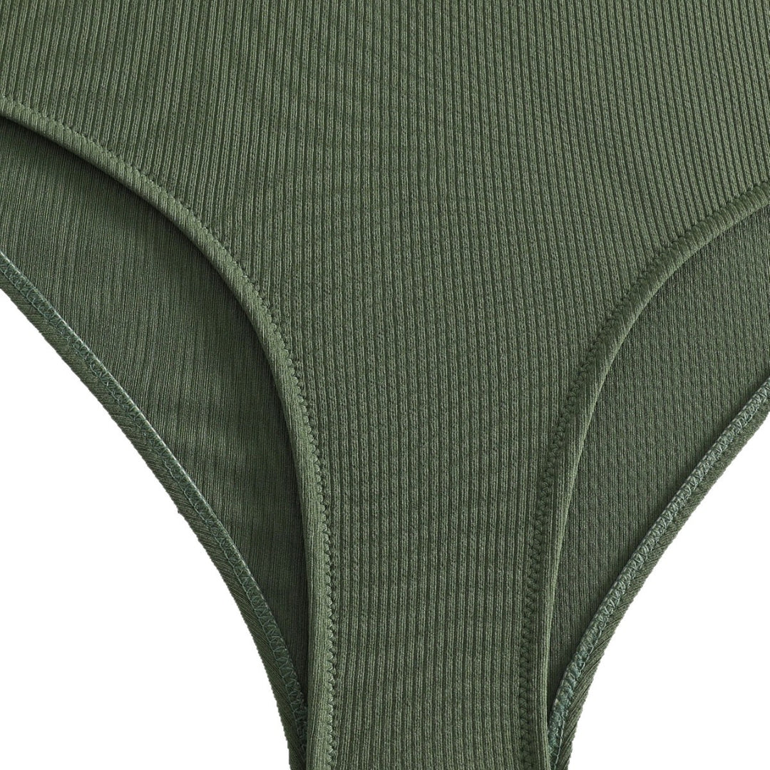 Damen Sportlicher Hochgeschnittener Bikini EB