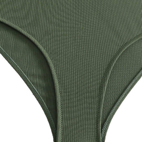 Damen Sportlicher Hochgeschnittener Bikini EB