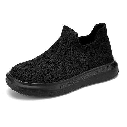 Damen Komfortable Knit Slip-On Sneakers EB