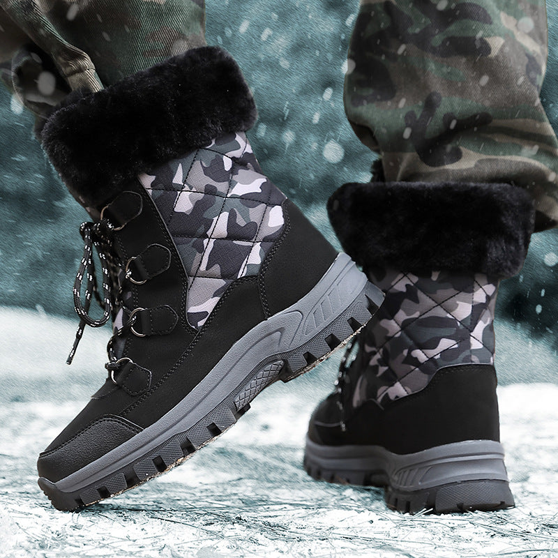 Damen isolierte Winterstiefel mit rutschfestem Profil und kuscheligem Innenfutter EB