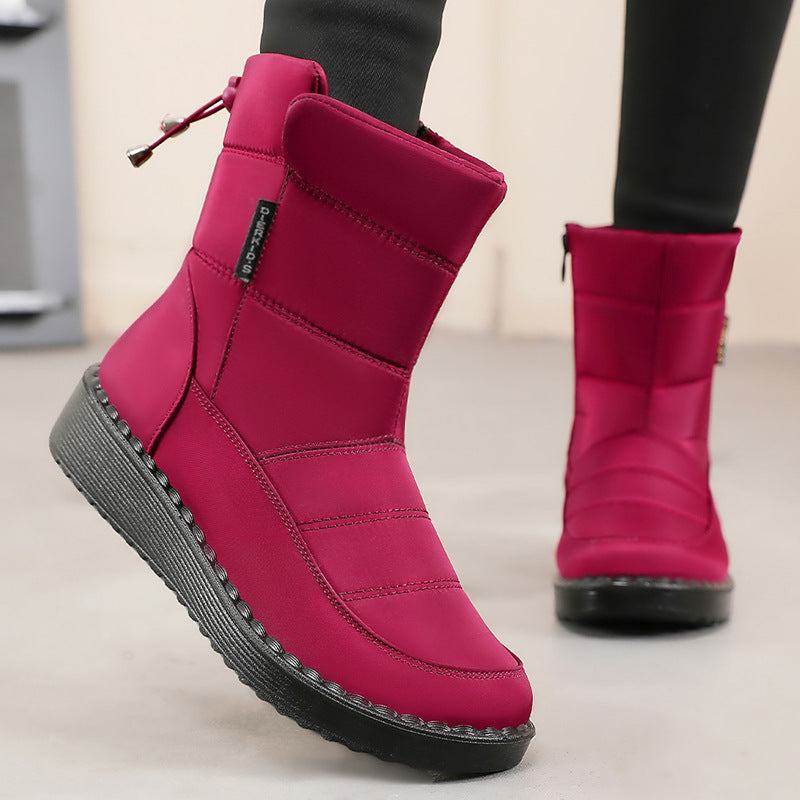 Damen Modische Winterstiefel mit isolierender Innensohle und rutschfester Sohle EB
