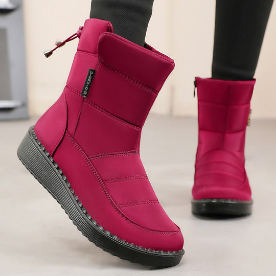 Damen Modische Winterstiefel mit isolierender Innensohle und rutschfester Sohle EB