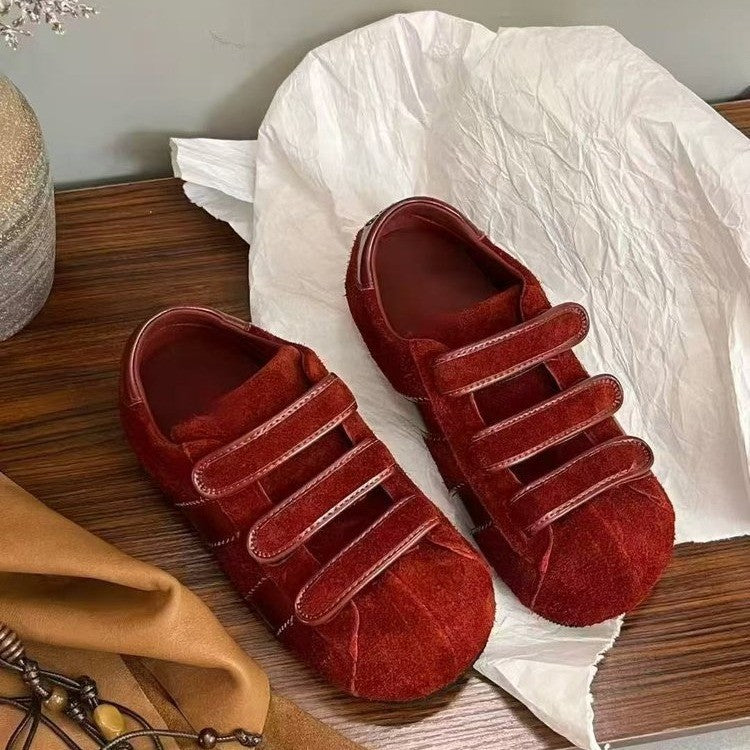 Damen Sneaker mit praktischem Klettverschluss und hochwertigem Wildleder EB